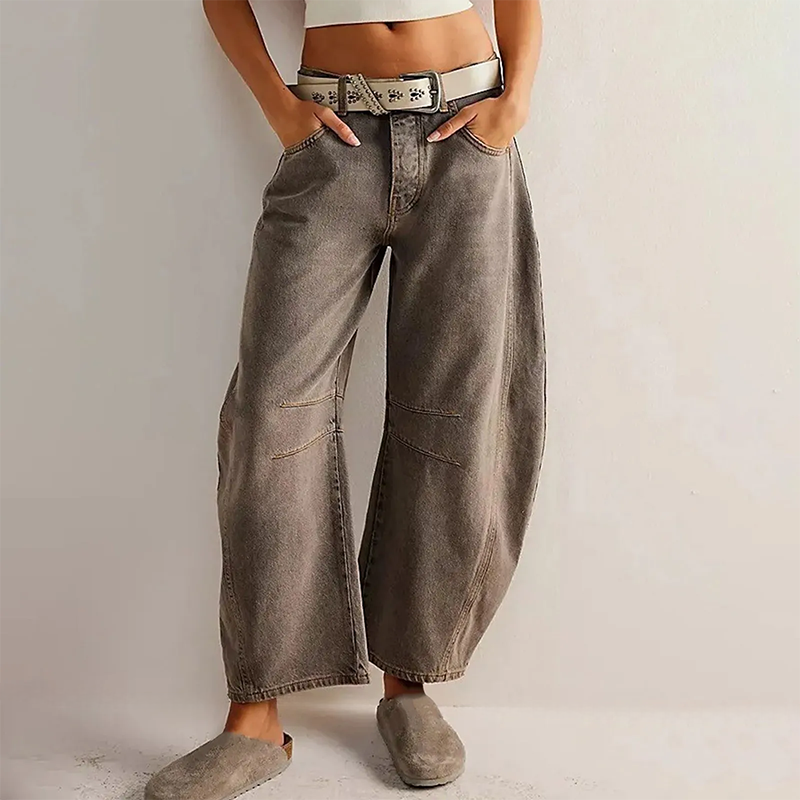 Women's Baggy Jeans High Waist – Relaxed Fit Wide Leg Denim