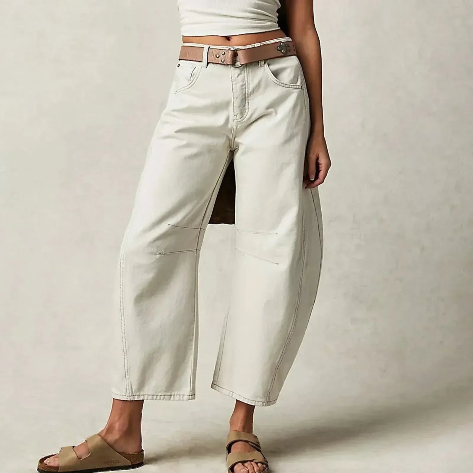 Women's Baggy Jeans High Waist – Relaxed Fit Wide Leg Denim