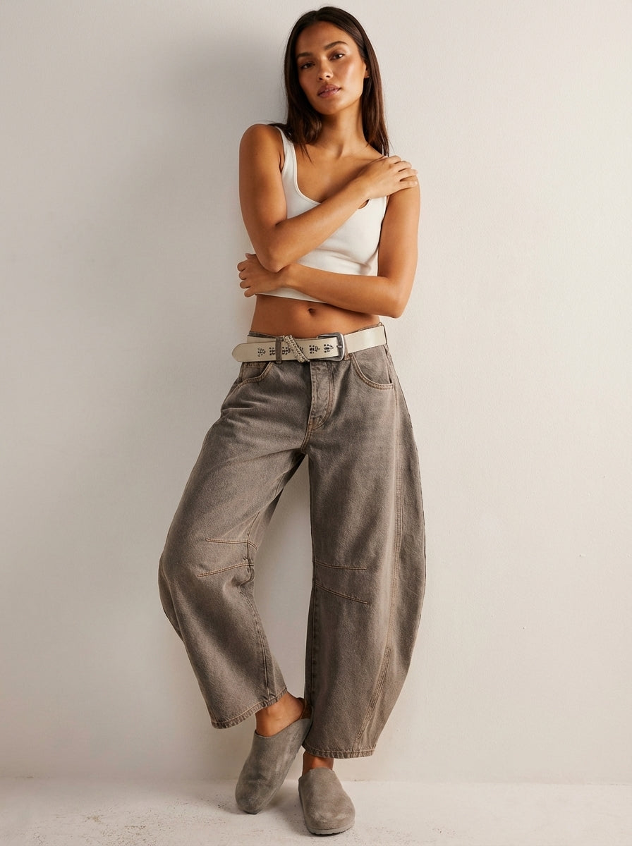 Women's Baggy Jeans High Waist – Relaxed Fit Wide Leg Denim