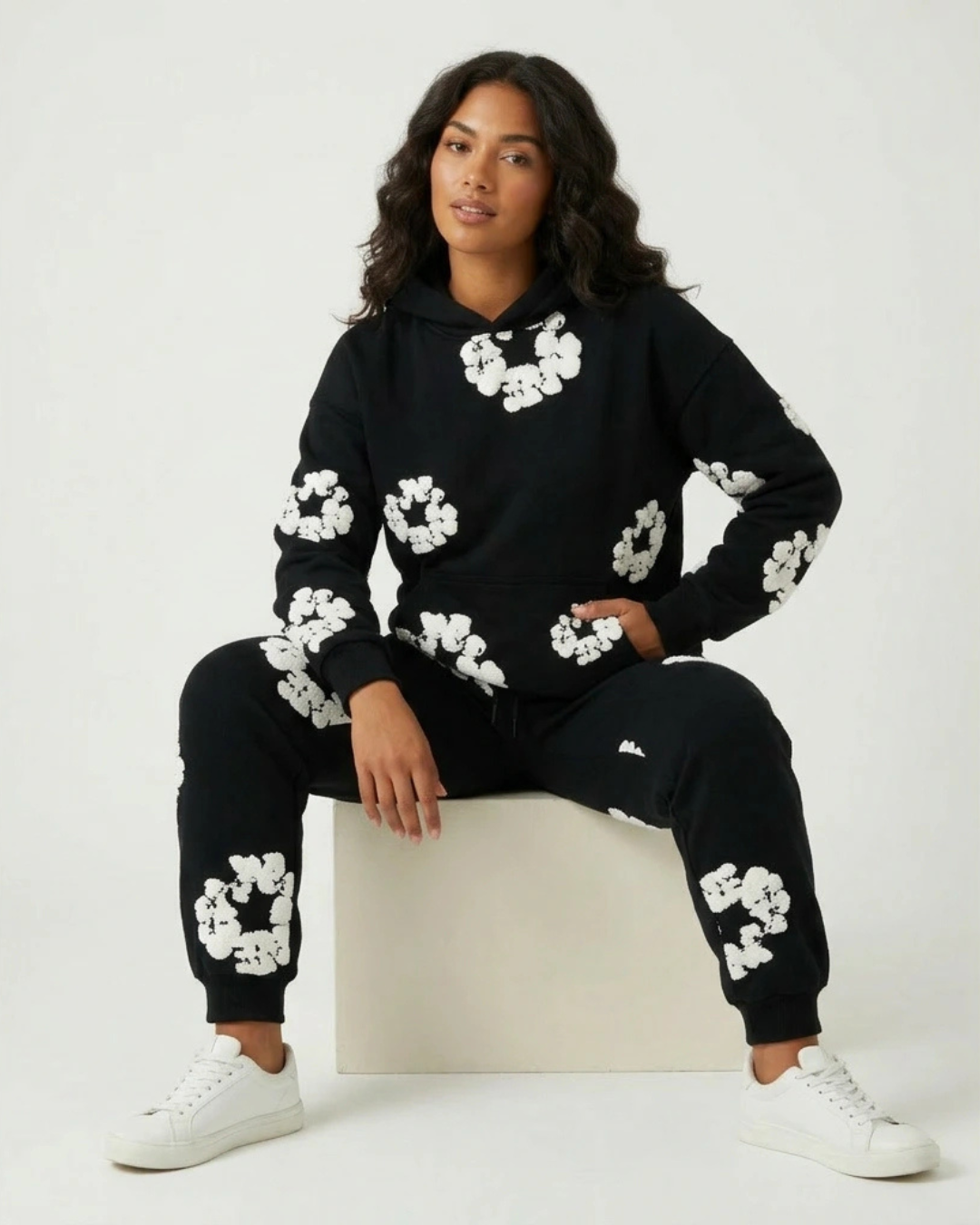 Floral Print Tracksuit Unisex – Hoodie & Jogger Comfortable Set