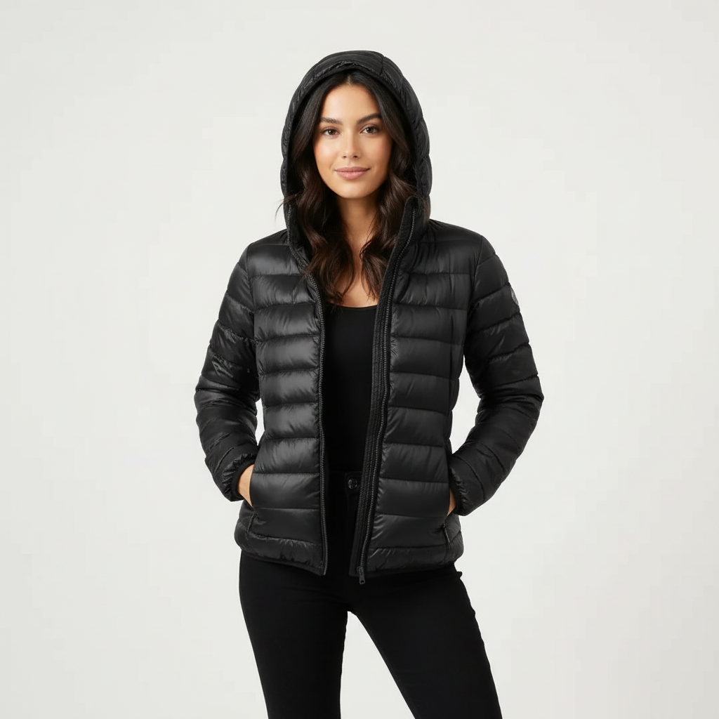 Women's Lightweight Puffer Jacket – Slim Fit Warm Winter Coat