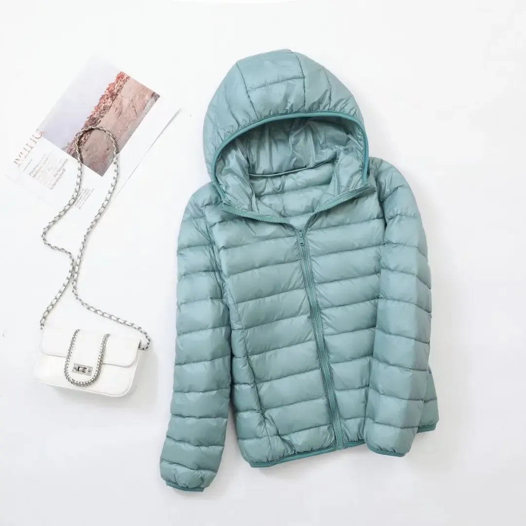Women's Lightweight Puffer Jacket – Slim Fit Warm Winter Coat