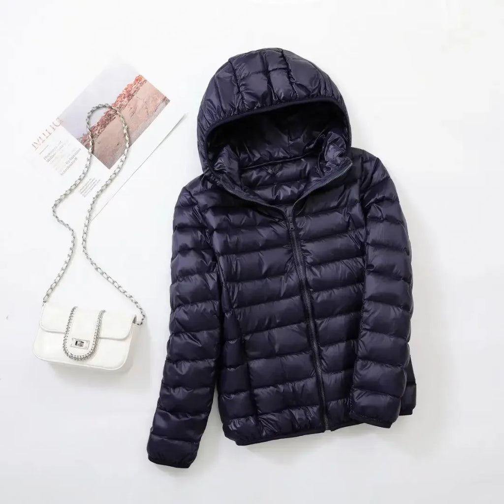 Women's Lightweight Puffer Jacket – Slim Fit Warm Winter Coat