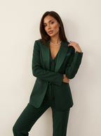 Women's Three Piece Suit Set – Blazer, Vest & Pants Elegant Outfit