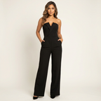 Strapless Elegant Jumpsuit Women – Wide Leg Formal One Piece Valeria