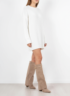 Women's Knee High Flare Boots – Pointed Toe Block Heel Boots