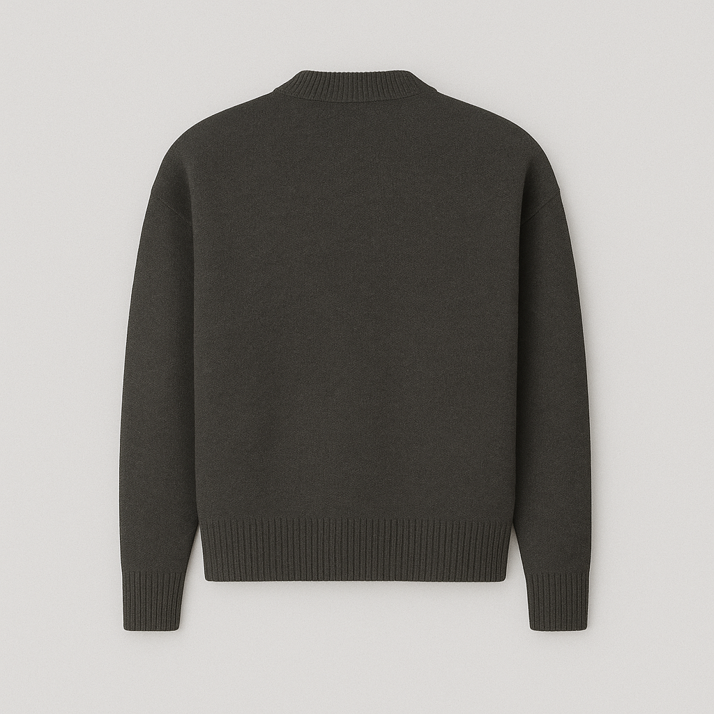 Women's Heart Knit Sweater – Soft Cozy Pullover with Heart Detail