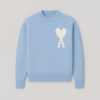 Women's Heart Knit Sweater – Soft Cozy Pullover with Heart Detail