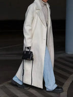Women's Oversized Long Coat – Soft Elegant Relaxed Fit Jacket